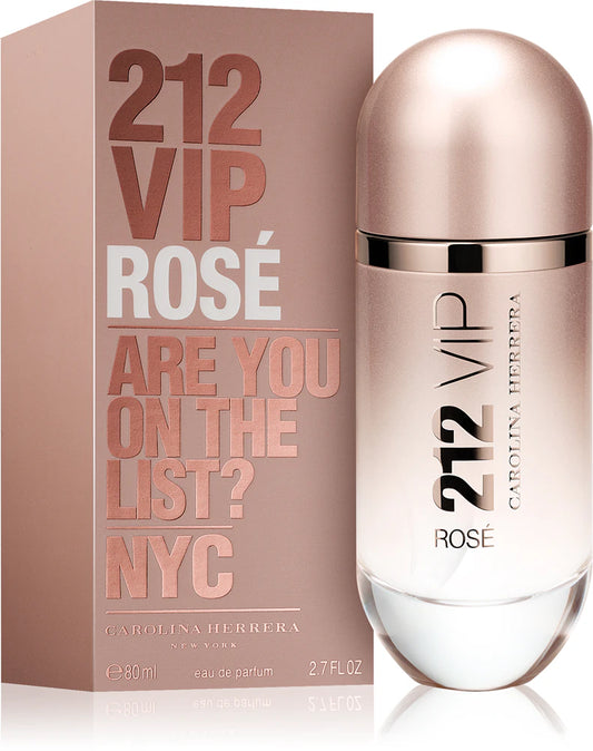 Carolina Herrera 212 VIP Rose, parfum floral lemnos, sampanie, 50ml